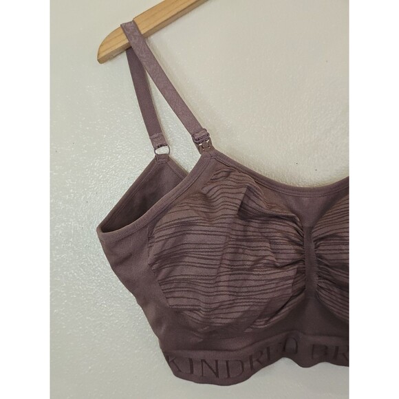 Kindred Bravely Pumping Nursing Bra XXL Hands Free Comfort Lounge Mauve Pink - Picture 3 of 11